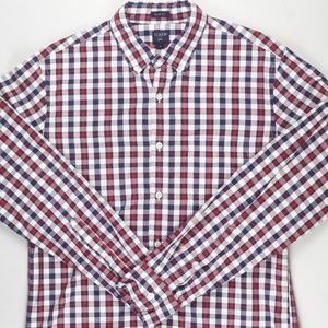 J. CREW | SLIM BUTTON DOWN SHIRT | GINGHAM | MED